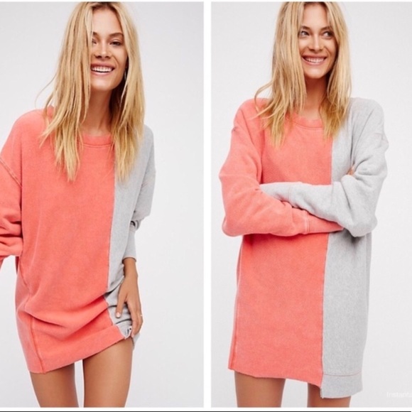 Free People Dresses & Skirts - FREE PEOPLE Coloring In Pullover Sweater/Dress
